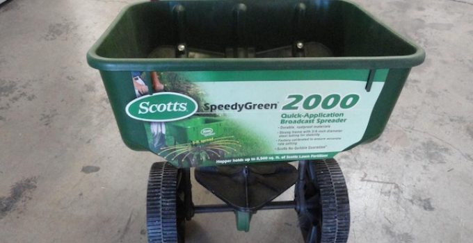 Scotts Speedy Green 2000 Settings Guide