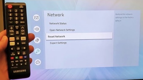 how to reset samsung tv network settings